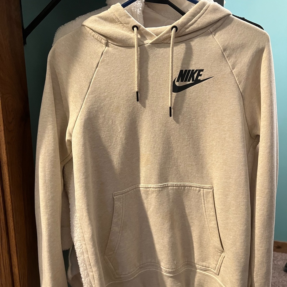 XS NIKE hoodie cream color - Picture 1 of 1